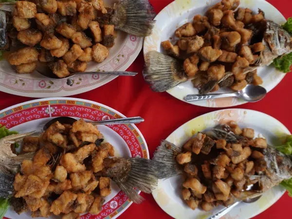 จัดเลี้ยงปลากะพง